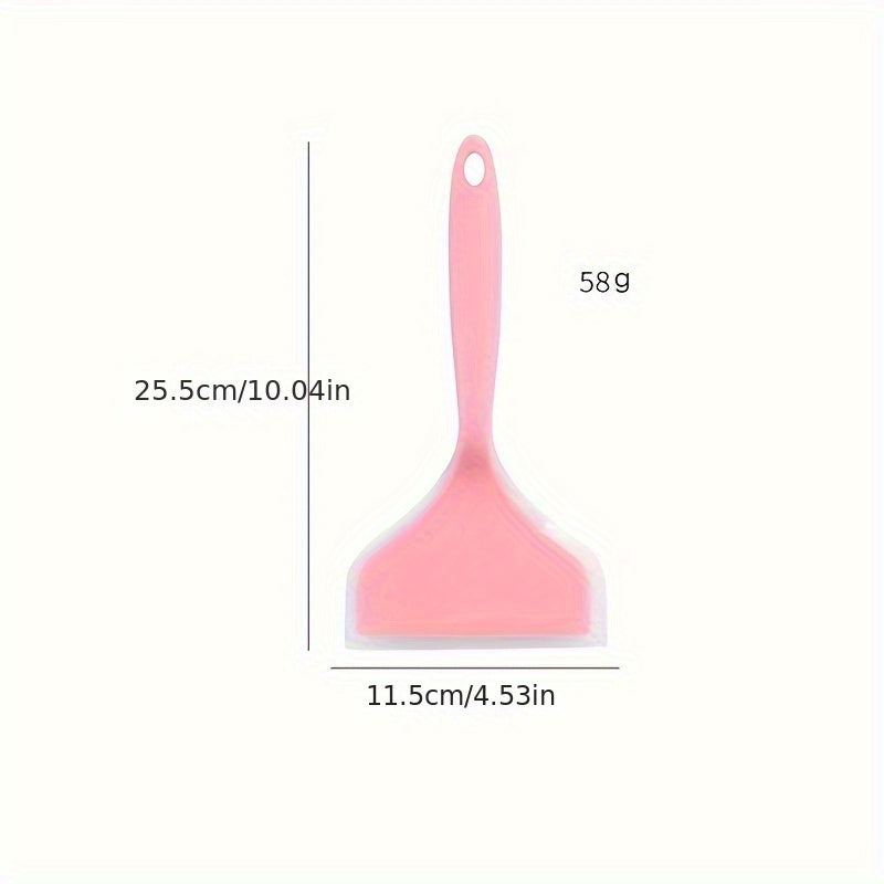 1pc, Pancakes Shovel, Turner, Nonstick Fried Shovel, Translucent Silicone Shovel, Omelette Spatula Turner For Eggs Fish Pancake Pizza And Steak, Wide Soft Non-Stick Heat-Resistant Kitchen Fried Shovel, Kitchen Utensils