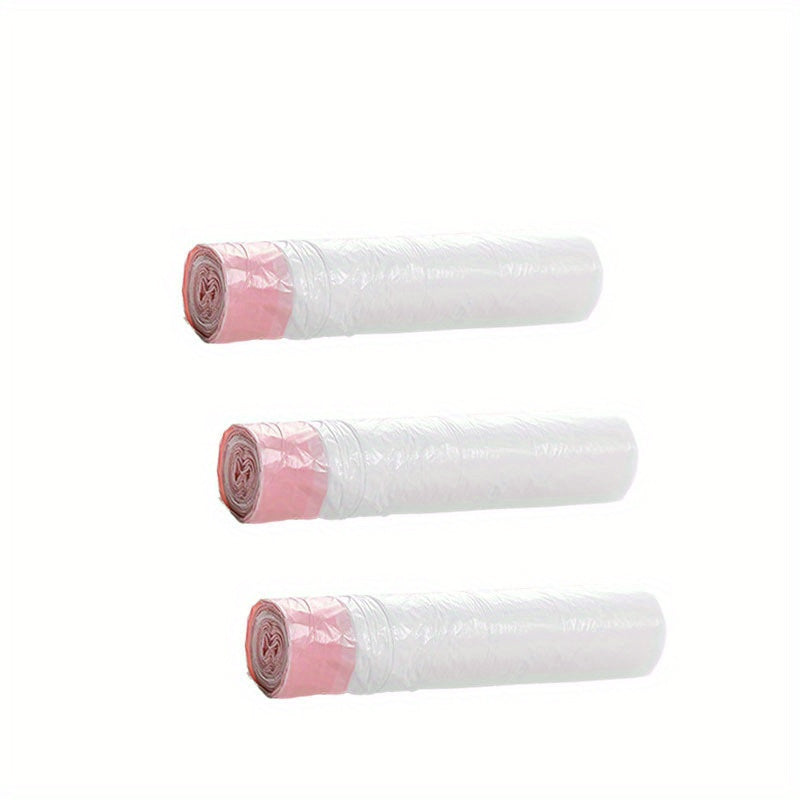 3 Rolls of 45pcs/roll, Heavy-Duty 4 Gallon Small Drawstring Plastic Trash Bags - Foldable, Leak-Resistant, and Easy-to-Tie Liners for Bathroom, Restroom, Bedroom, Office, and Toilet Garbage Cans - Space-Saving and Convenient