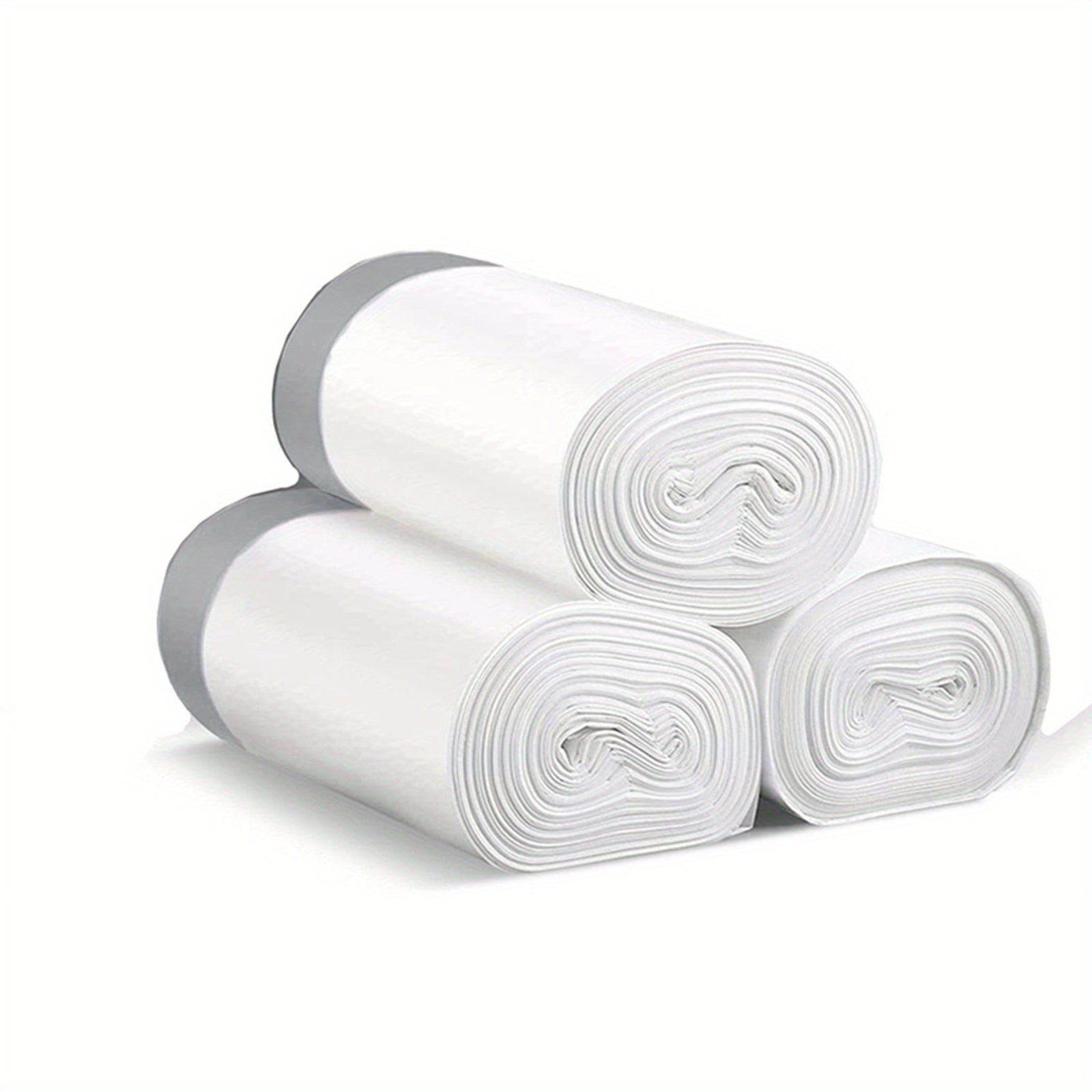 3 Rolls of 45pcs/roll, Heavy-Duty 4 Gallon Small Drawstring Plastic Trash Bags - Foldable, Leak-Resistant, and Easy-to-Tie Liners for Bathroom, Restroom, Bedroom, Office, and Toilet Garbage Cans - Space-Saving and Convenient