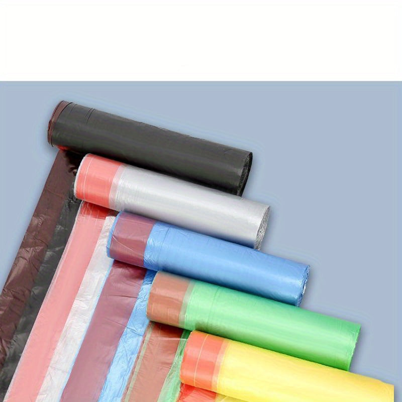 Extra Thick Drawstring Trash Bags - Colorful, Self-Sealing, Disposable Kitchen & Home Cleaning Bags, Multi-Purpose Plastic Waste Bags For Bedroom, Bathroom, Living Room, Halloween gift, Christmas gift