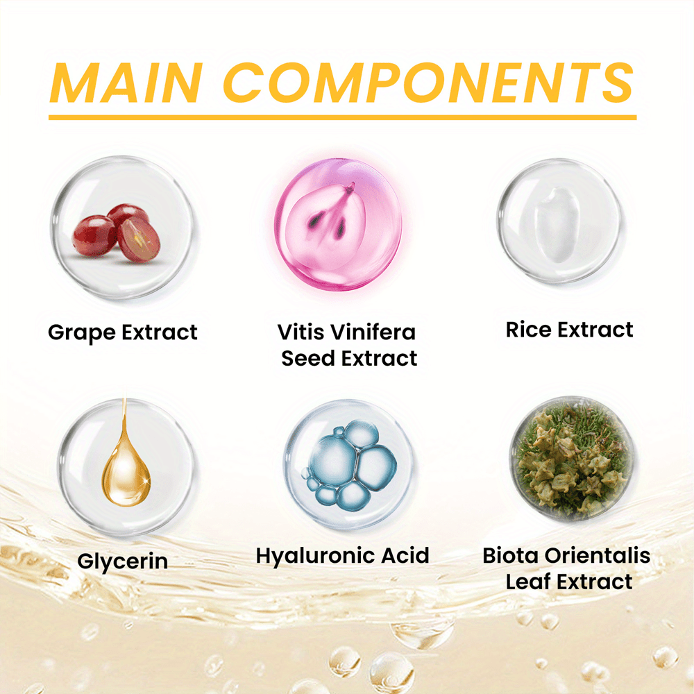 Rice Raw Pulp Face Cream, Face Cream With Hyaluronic Acid, Grape Extract, Rejuvenates Skin, Moisturizing Lotion Women's Skin Care Products, Skin Looks Visibly Younger, Firm Skin, Day And Night Cream 1.76 Oz (50g)