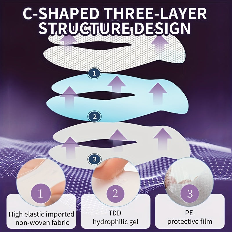 ILISYA C Circulating Eye Mask - 5 pairs, Moisturizing and Firm, Suitable for a Variety of Light Beige Types, Containing Niacinamide and Hyaluronic Acid, Moisturizing Eye Light Beige, Eye Care, Make Light Beige Smooth and Tend