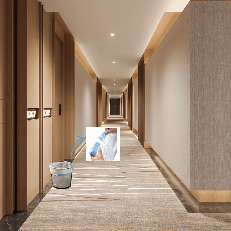 3 Rolls of 45pcs/roll, Heavy-Duty 4 Gallon Small Drawstring Plastic Trash Bags - Foldable, Leak-Resistant, and Easy-to-Tie Liners for Bathroom, Restroom, Bedroom, Office, and Toilet Garbage Cans - Space-Saving and Convenient