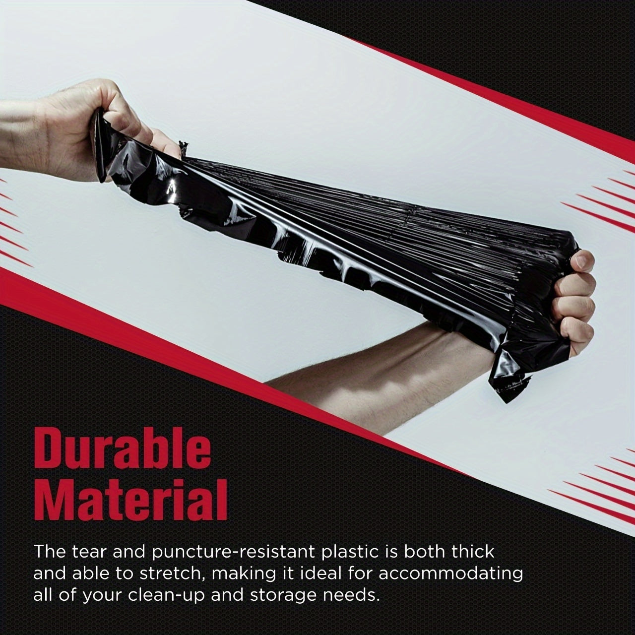 63 Gallon 25/50/100Count Large Trash Bags Industrial Heavy Duty Trash Bags, Extra Large Lawn And Leaf Bags Outdoor Contractor Trash Can Liners For Construction Sites, Workshops, Black