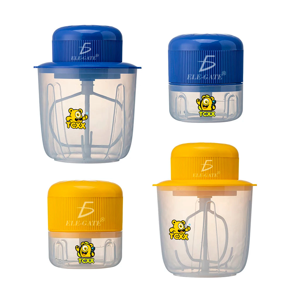 Mini Multifunctional Food Blender Chopper Heating Function Battery USB-Powered for Kitchen Appliance Stainless Steel Mixing Bowl