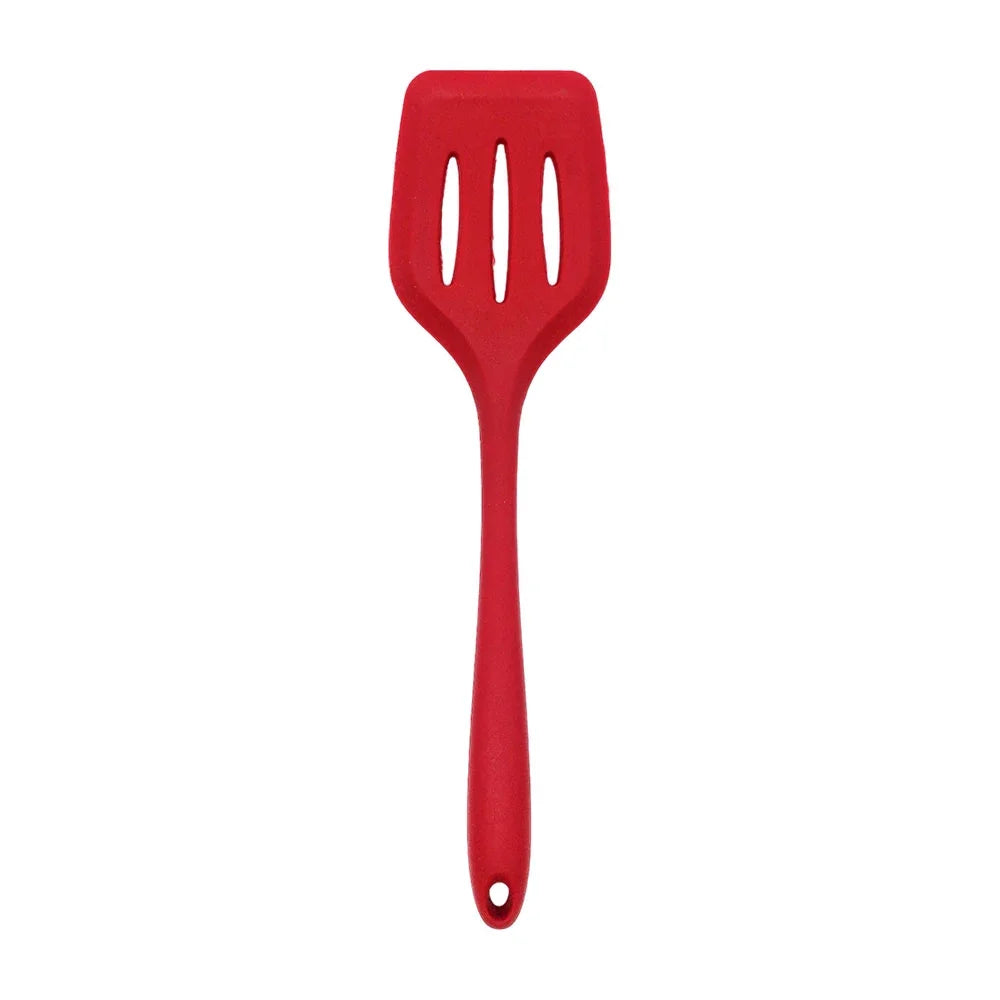 [GDL] Set with 5 silicone kitchen utensils, brush, whisk, 2 miserable shovels and spatula, variety of colors / easy