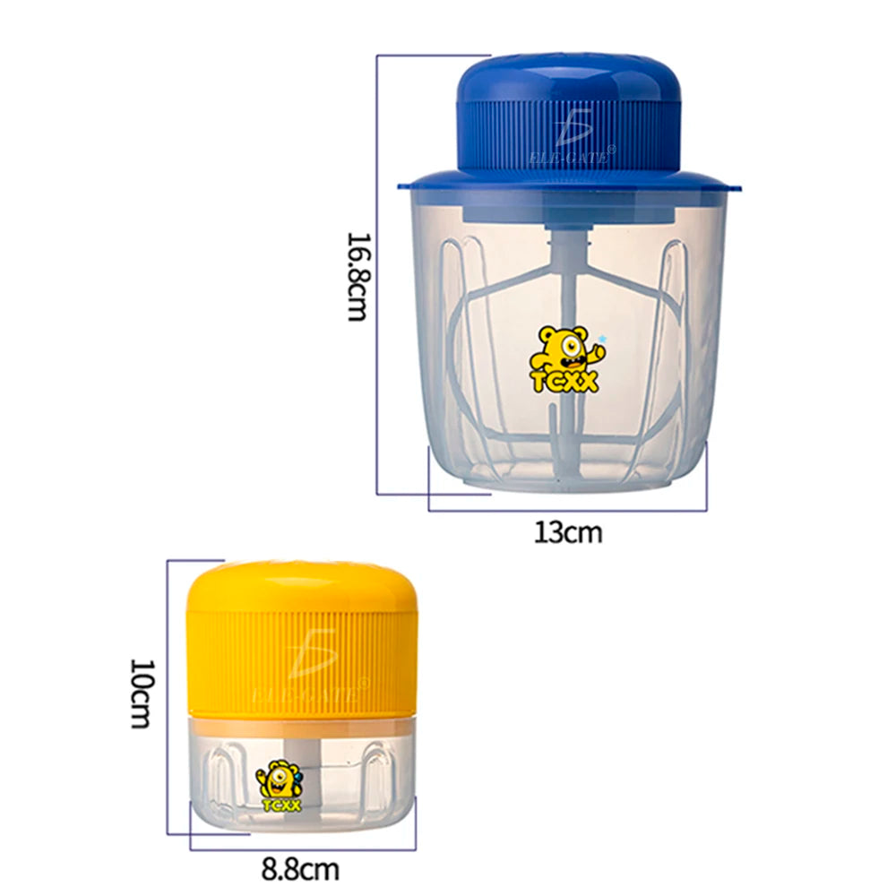 Mini Multifunctional Food Blender Chopper Heating Function Battery USB-Powered for Kitchen Appliance Stainless Steel Mixing Bowl