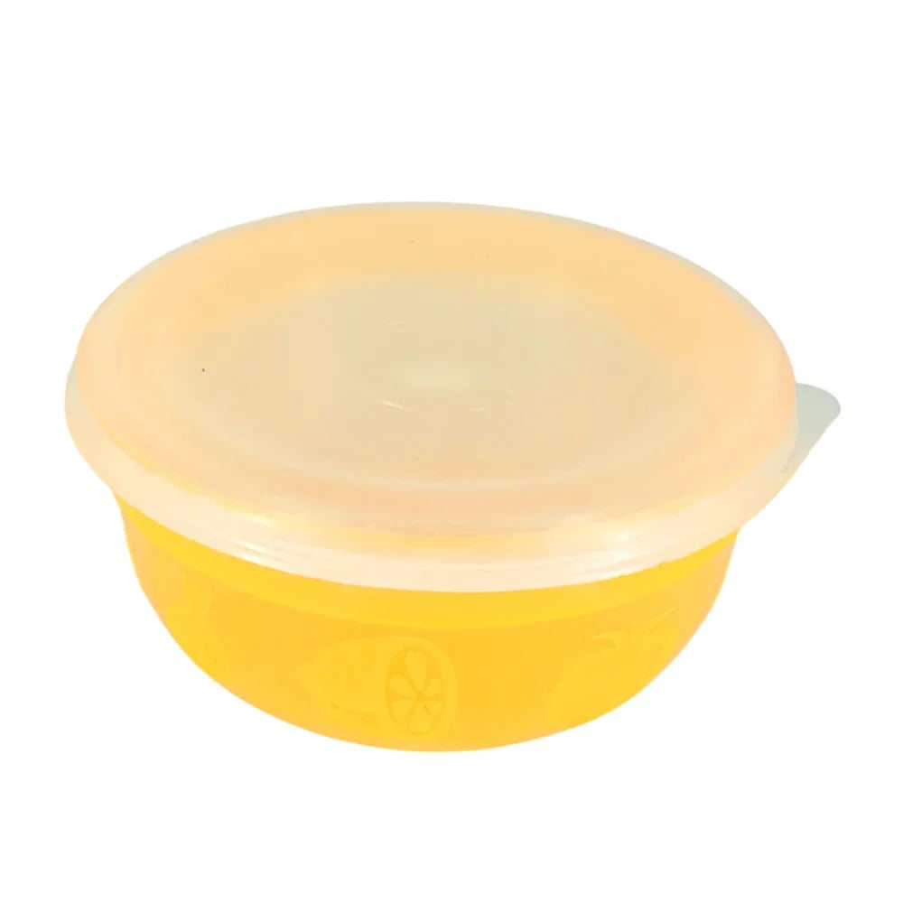 [GDL] Mini translucent tupperware with transparent lid, fruit and vegetable details, variety of colors / fruit tupperware /