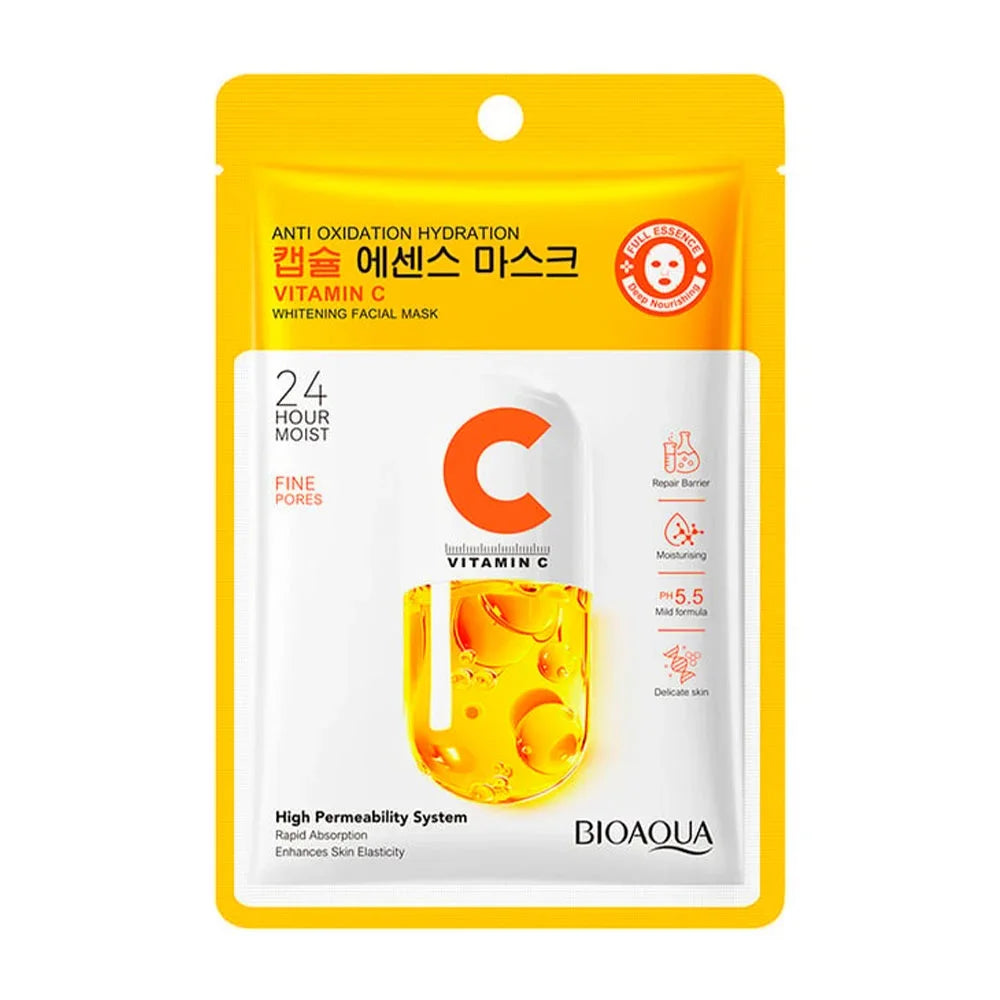 [GD] Bioaqua Brightening Face Mask with Vitamin C Extract, 25ml / bqy46604