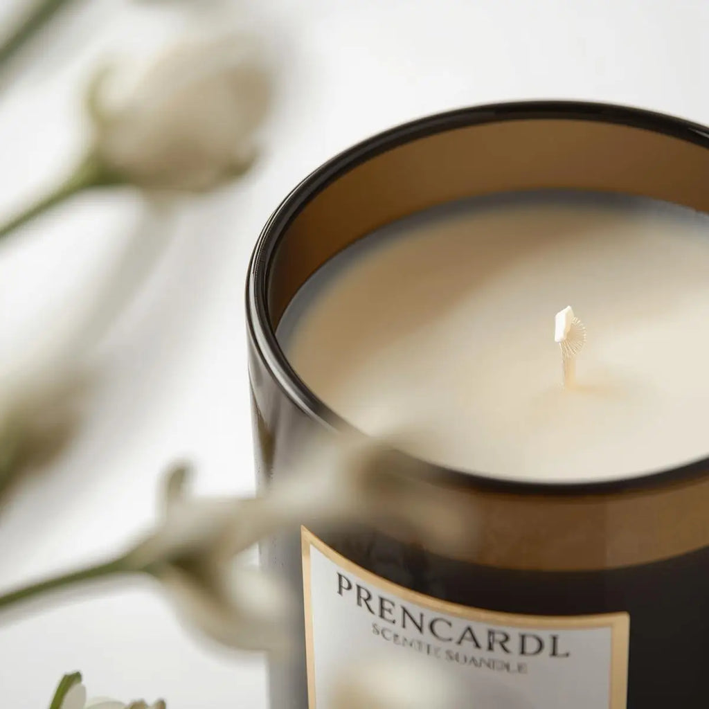 Custom Wedding White Black Jar Luxury Oil Soybean Wax Decorative Gifts Candle Scent Oil Fragrance Scented Candles Wholesale