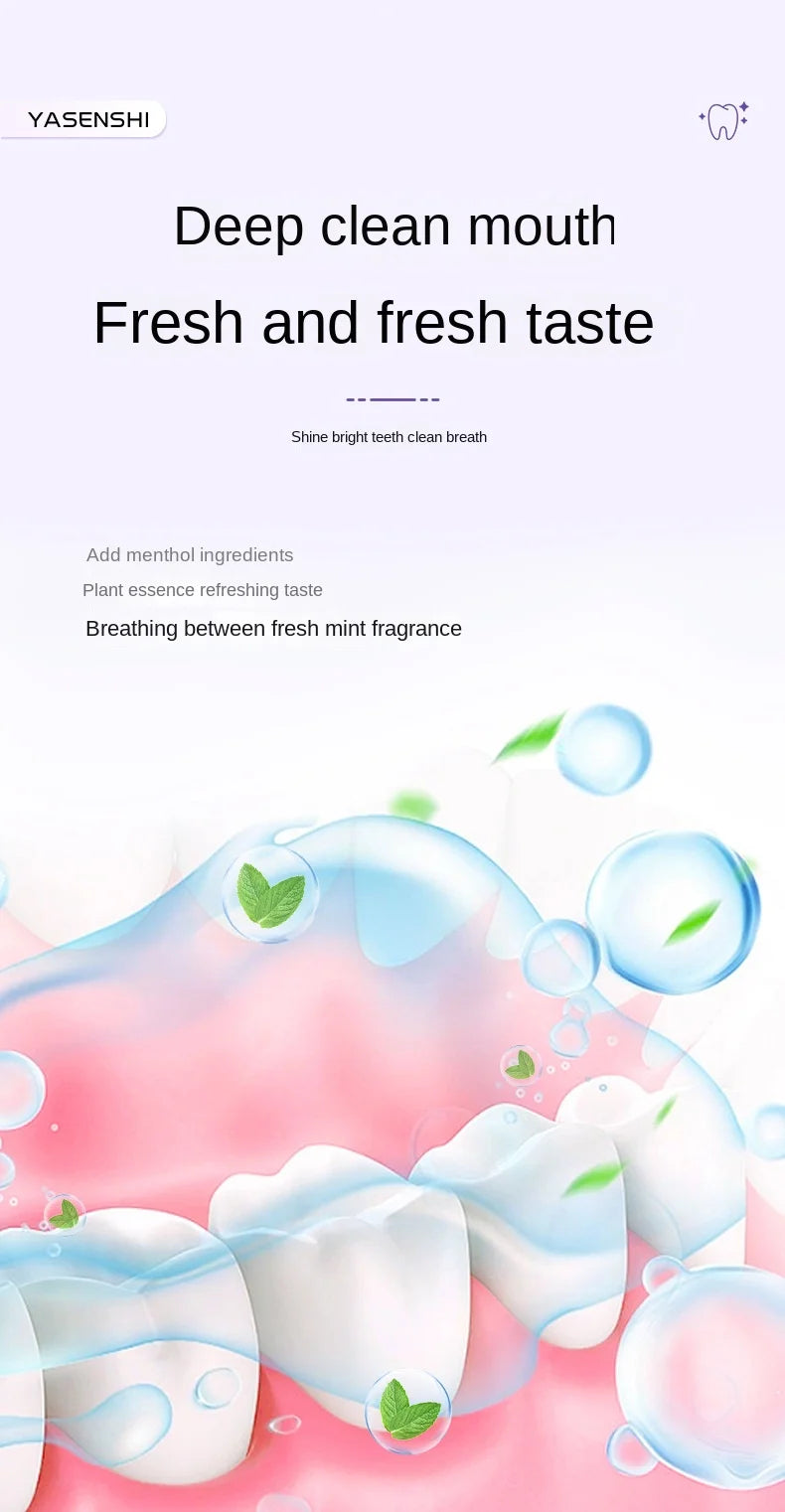 V34 Toothpaste Herbal Whitening Essence Clean Teeth Fresh Breath Remove Stains Teeth Dirt Mint Flavor Home Use 40ml