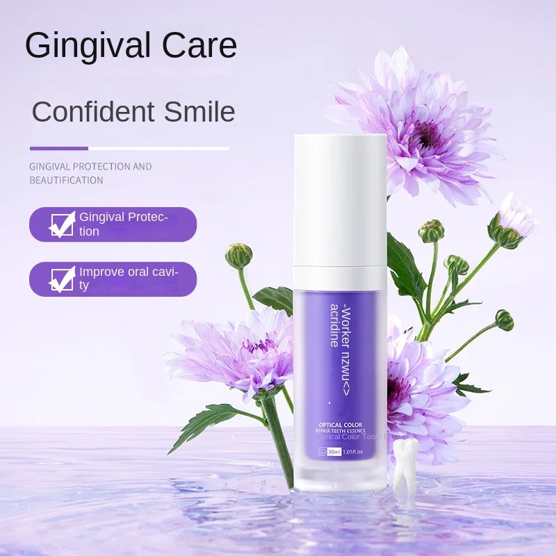 V34 Toothpaste Herbal Whitening Essence Clean Teeth Fresh Breath Remove Stains Teeth Dirt Mint Flavor Home Use 40ml