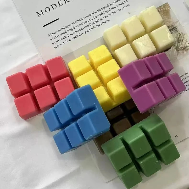 Hot Selling Aromatherapy Soy Wax Cube Scented Candles Warmers Wax Melts in Bulk PVC Boxes for Home Decoration for Christmas