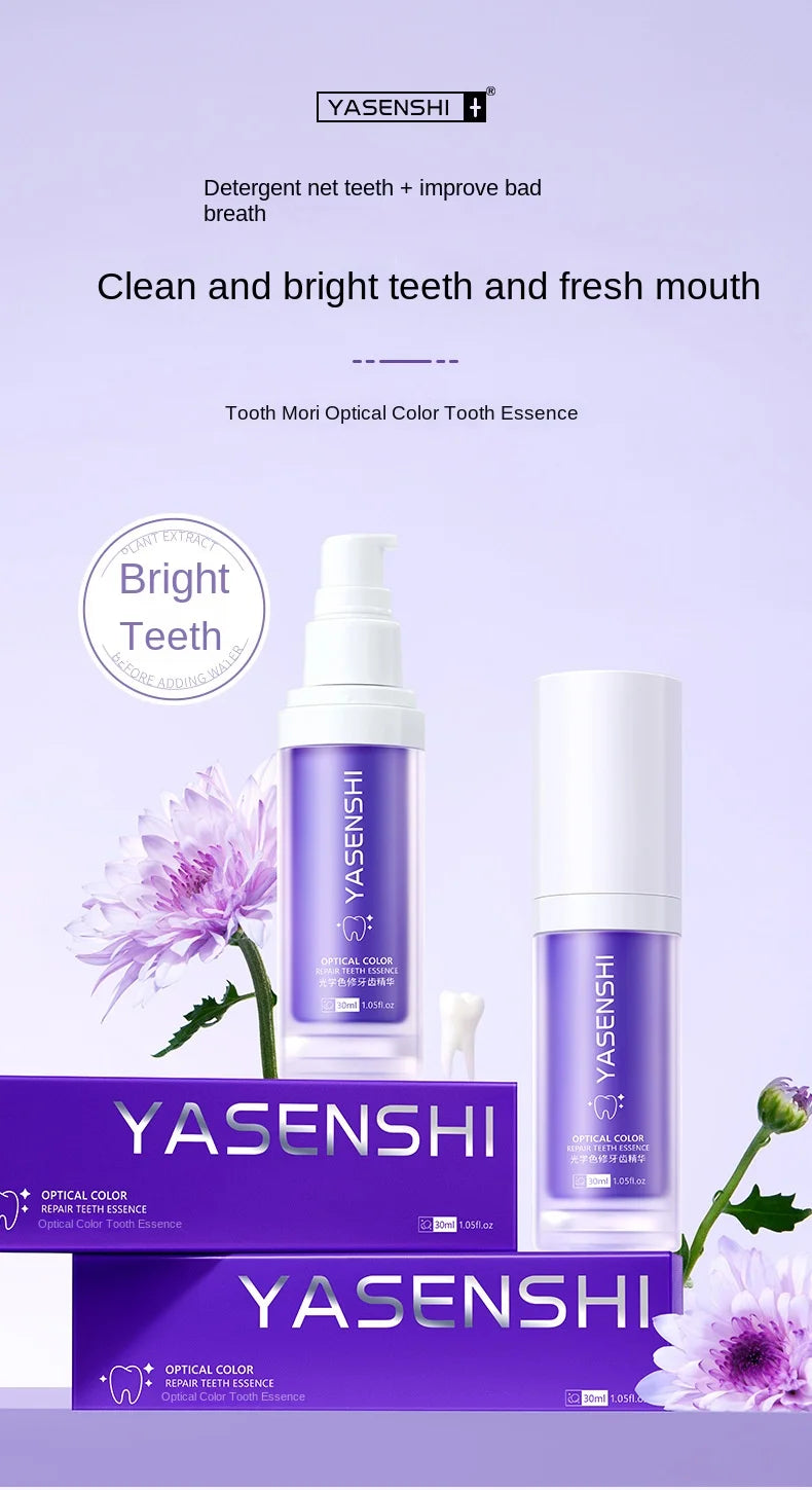 V34 Toothpaste Herbal Whitening Essence Clean Teeth Fresh Breath Remove Stains Teeth Dirt Mint Flavor Home Use 40ml