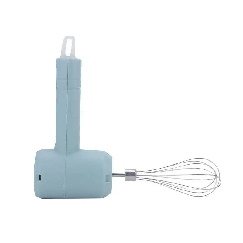 Rechargeable Stainless Steel Egg Beater Whisk Mini Electric Kitchen Appliance for Milk Cream Whisking Mixing Bowl USB/Battery
