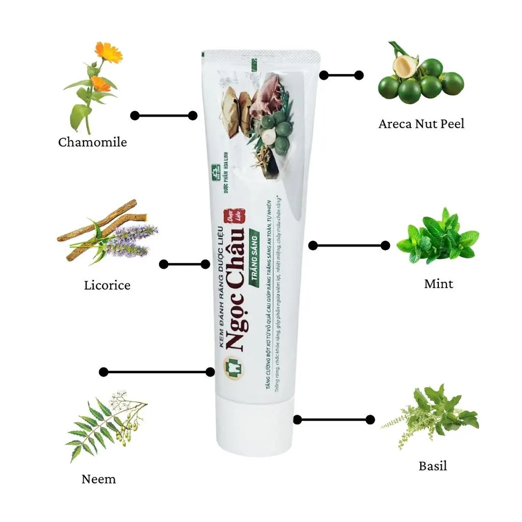 High Quality Organic Herbal Toothpaste Helps Teeth Strong and White from Vietnam Cheap Price