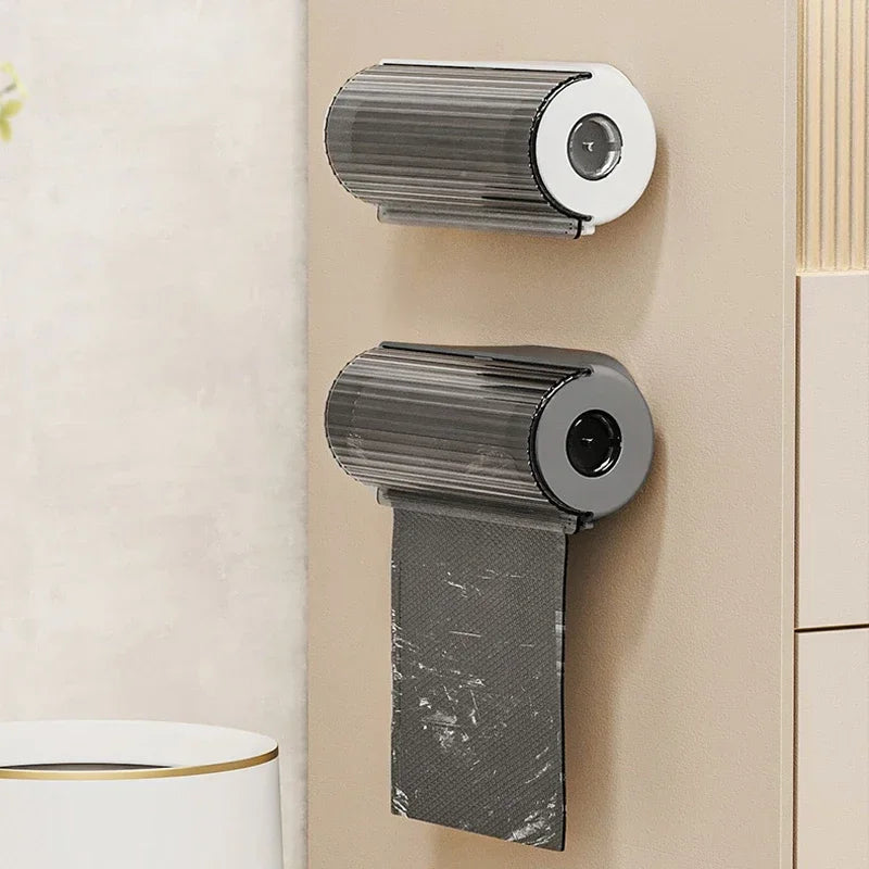 Trash Bags Storage Box Kitchen Bathroom Plastic Garbage Bag Dispenser Holder Reusable Storing Garbage Bag Organizer Container