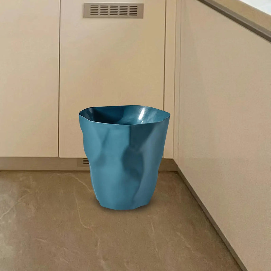 Trash Can Dust Bin Household without Lid Minimalist Wastebasket Garbage Bin for Laundry Kitchen Toilet Indoor Living Room
