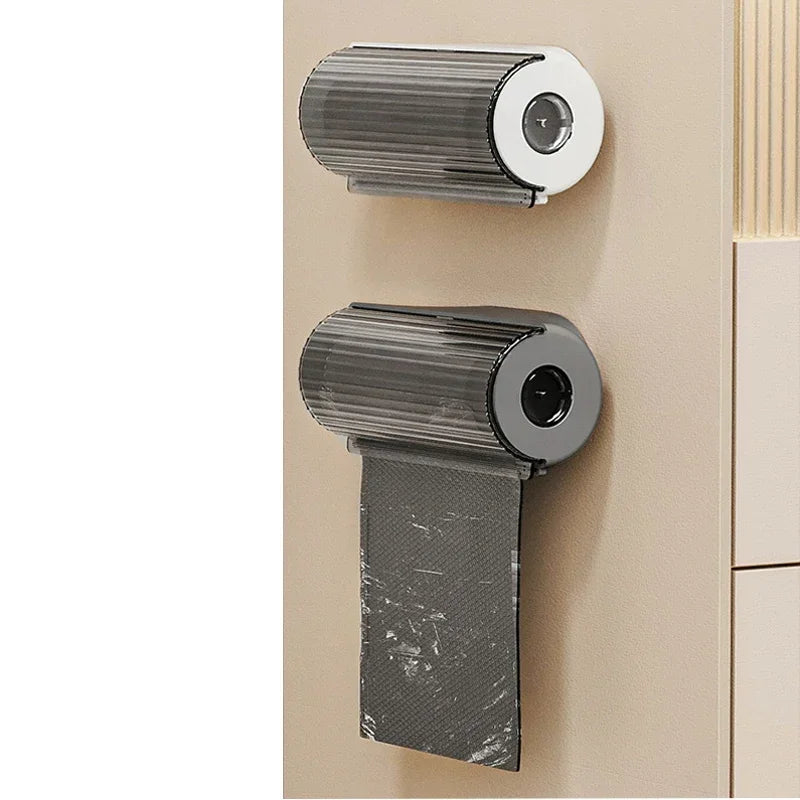 Trash Bags Storage Box Kitchen Bathroom Plastic Garbage Bag Dispenser Holder Reusable Storing Garbage Bag Organizer Container