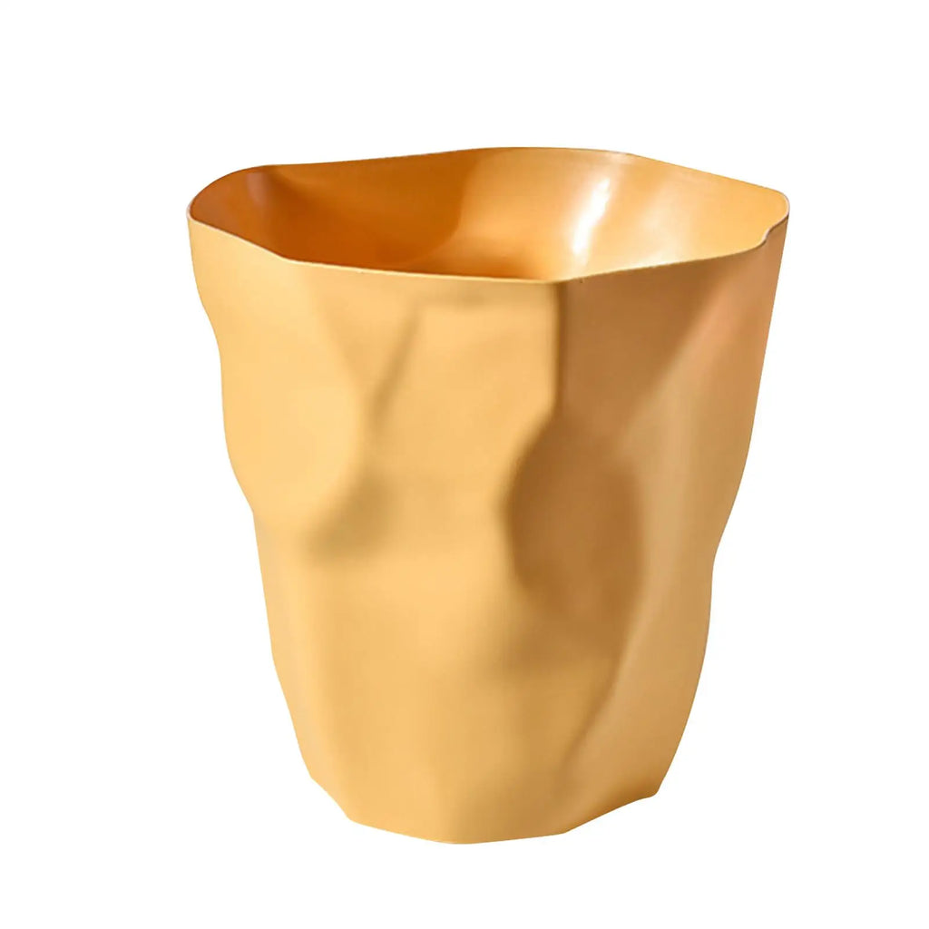 Trash Can Dust Bin Household without Lid Minimalist Wastebasket Garbage Bin for Laundry Kitchen Toilet Indoor Living Room