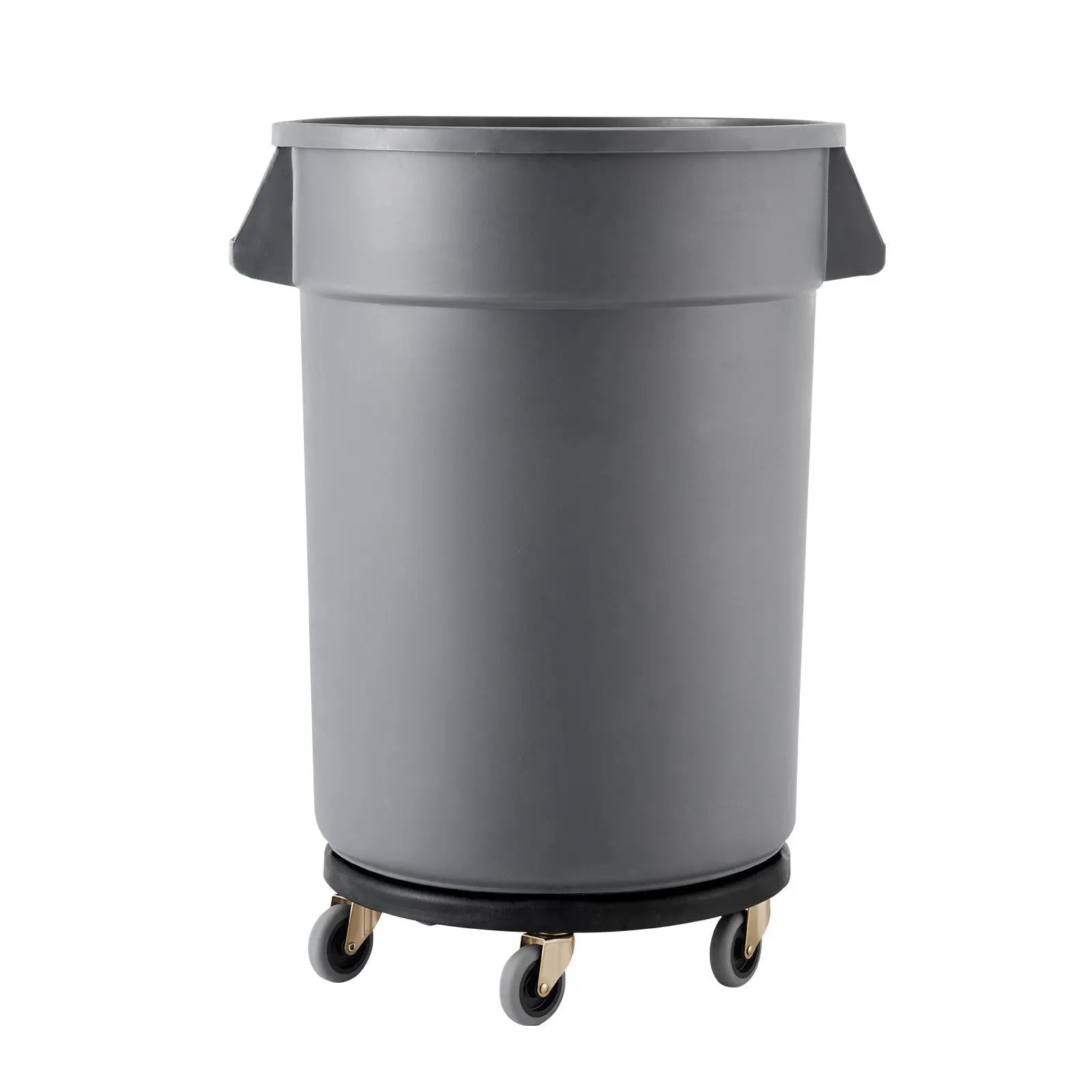 Heavy Duty 500lbs Round Trash Can Dolly 20 32 44 55 Gal Garbage Container Waste Bins