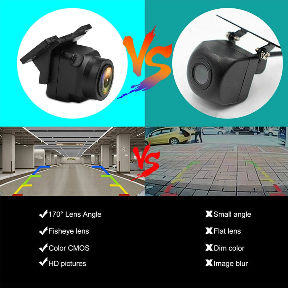 720P AHD Vehicle Rear View Reverse Camera 170 Degree Lens Night Vision Parking Assistance Camera CVBS Rear Camera HD Color Image