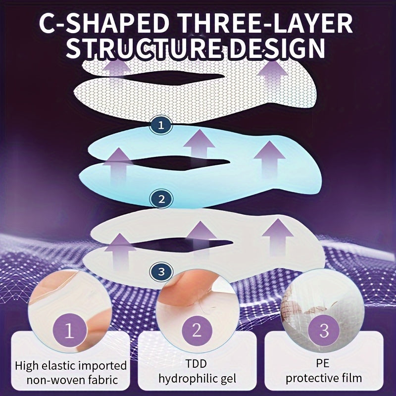 ILISYA C Circulating Eye Mask - 5 pairs, Moisturizing and Firm, Suitable for a Variety of Light Beige Types, Containing Niacinamide and Hyaluronic Acid, Moisturizing Eye Light Beige, Eye Care, Make Light Beige Smooth and Tend