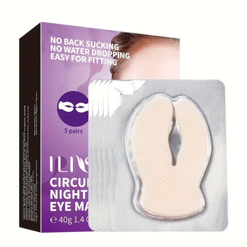 ILISYA C Circulating Eye Mask - 5 pairs, Moisturizing and Firm, Suitable for a Variety of Light Beige Types, Containing Niacinamide and Hyaluronic Acid, Moisturizing Eye Light Beige, Eye Care, Make Light Beige Smooth and Tend